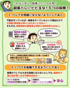 副業バレにビビるな! 3つの保険!3