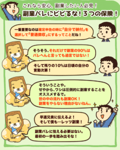副業バレにビビるな! 3つの保険!4