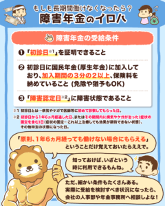 障害年金のイロハ（受給条件や受給額）