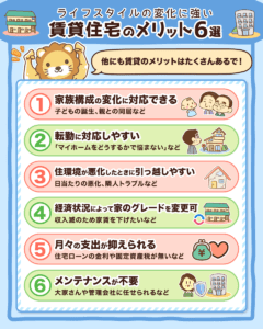 賃貸住宅のメリット6選