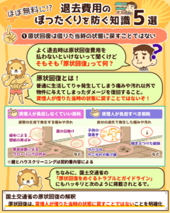 退去費用のボッタクリを防ぐ知識5選4