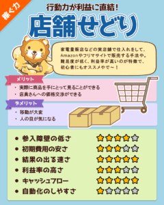 稼ぐ力(副業図解)店舗せどり