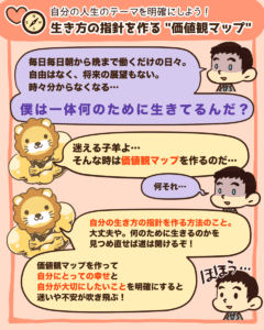 生き方の指針を作る「価値観マップ」1