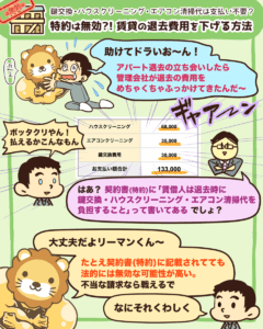 特約は無効?! 賃貸の退去費用を下げる方法1