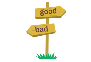 良い道と悪い道の選択
