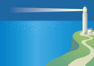 暗闇を照らす灯台