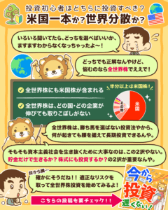 全世界株と米国株、どっちに投資すべきか?