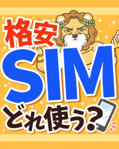 格安SIMどれ使う？0