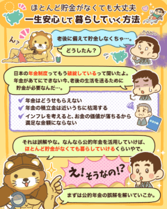 貯金しないで一生安心して暮らす方法1