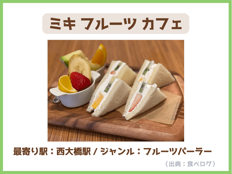 ⑮ミキ フルーツ カフェ
