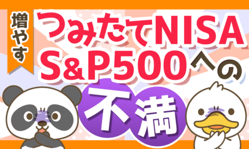 【ここだけはダメ】つみたてNISA「S&P500連動ファンド」唯一の不満について解説