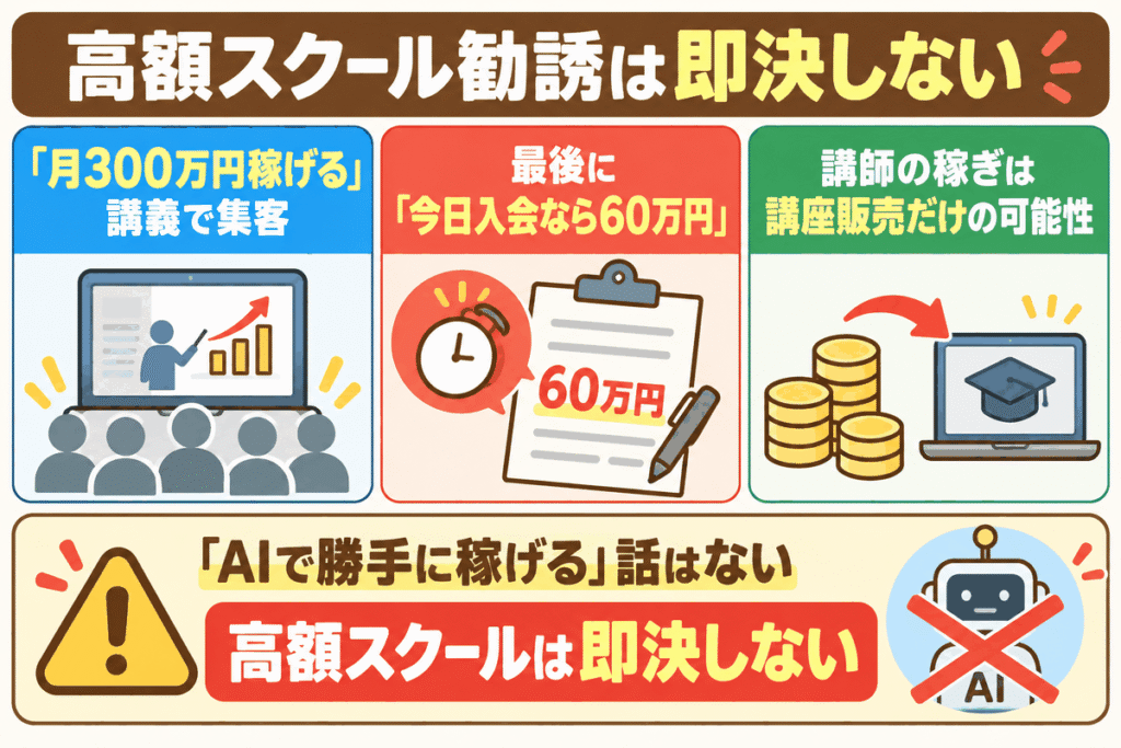 「今日入会なら」の高額勧誘は即決しない｜嫌な人と距離を置く方法
