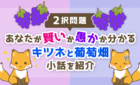 あなたが賢いか愚かか分かる、キツネと葡萄畑の小話を紹介